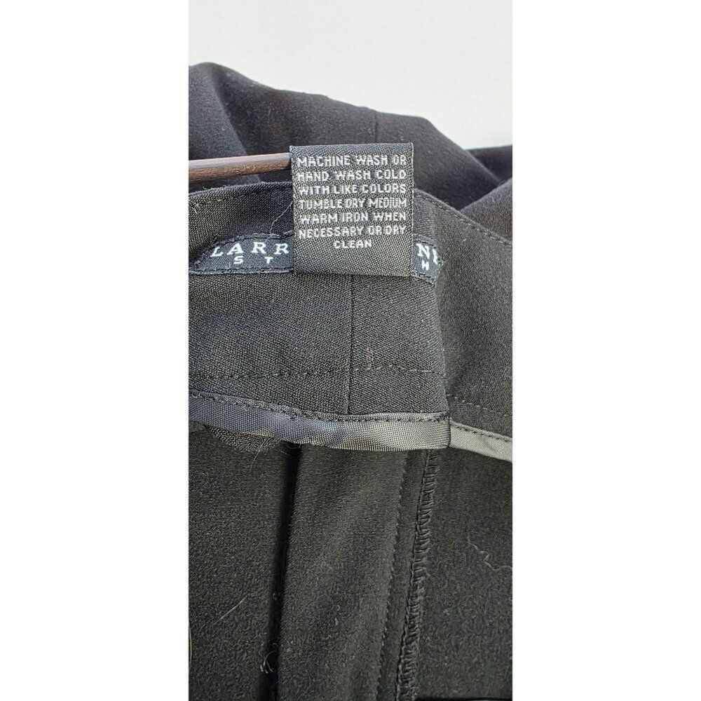 Larry Levine Stretch Size 12 Black Trousers - Picture 6 of 7